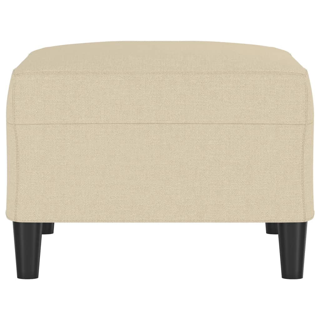 Footstool Cream 70x55x41 cm Fabric