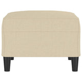 Footstool Cream 70x55x41 cm Fabric
