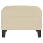 Footstool Cream 70x55x41 cm Fabric