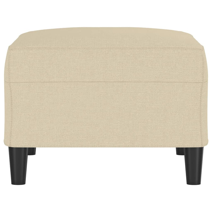 Footstool Cream 70x55x41 cm Fabric