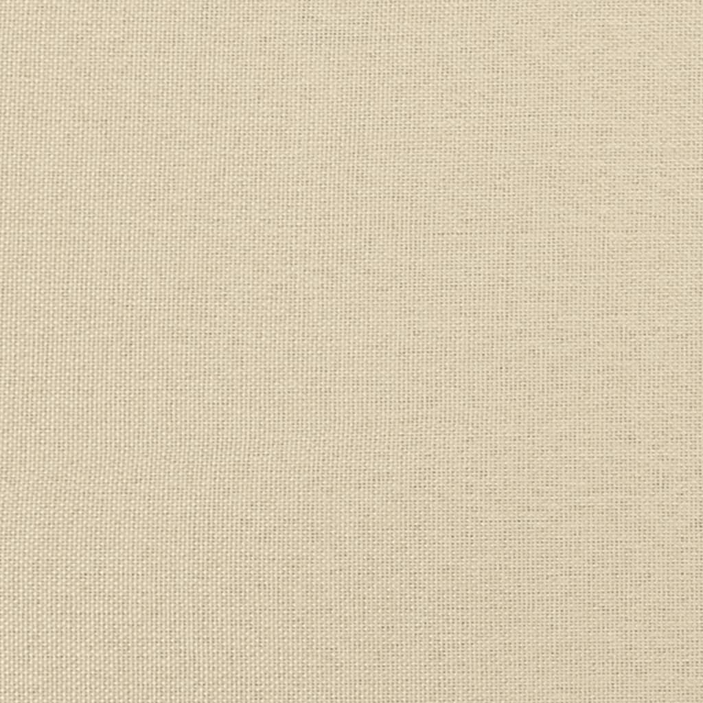 Footstool Cream 70x55x41 cm Fabric