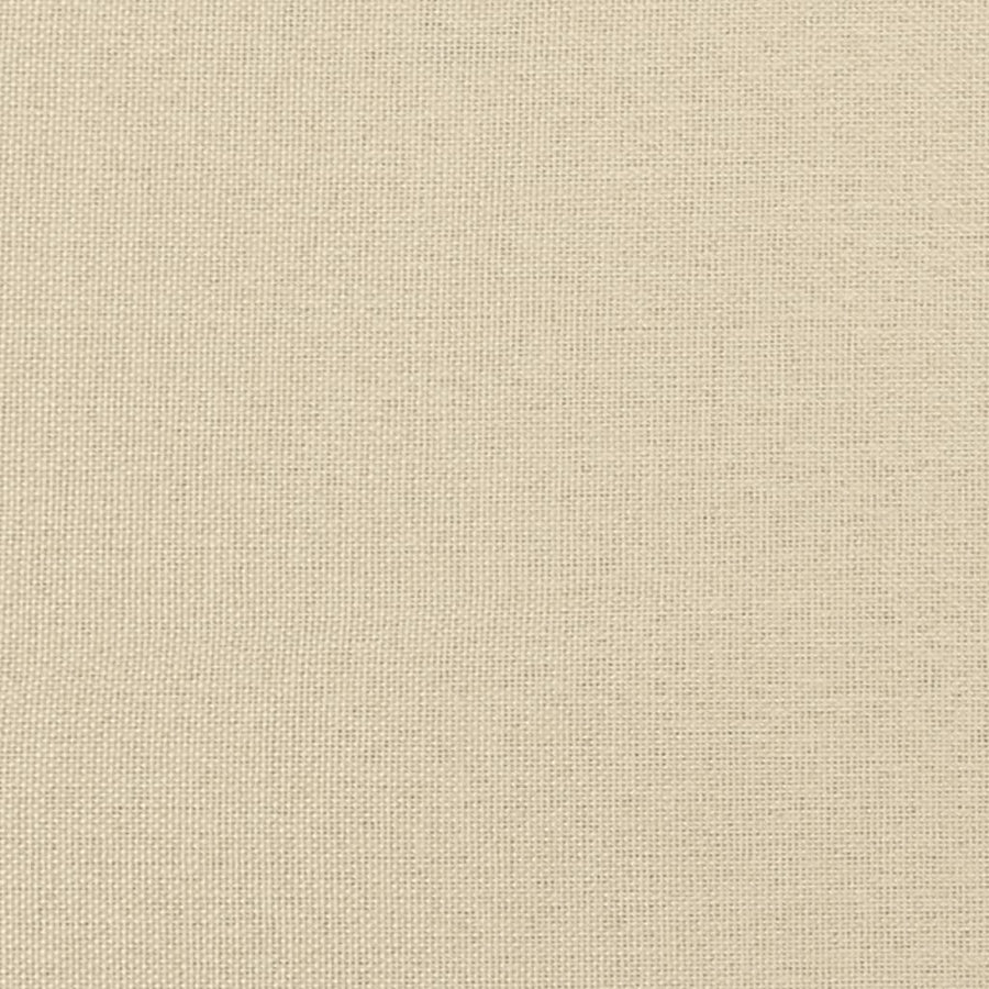 Footstool Cream 70x55x41 cm Fabric