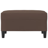 Footstool Brown 70x55x41 cm Faux Leather