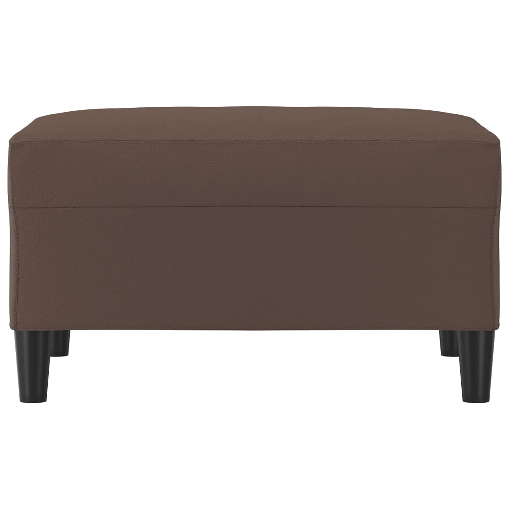Footstool Brown 70x55x41 cm Faux Leather