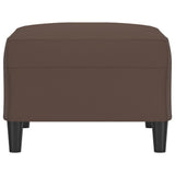 Footstool Brown 70x55x41 cm Faux Leather