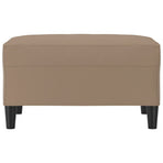 Footstool Cappuccino 70x55x41 cm Faux Leather