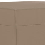 Footstool Cappuccino 70x55x41 cm Faux Leather