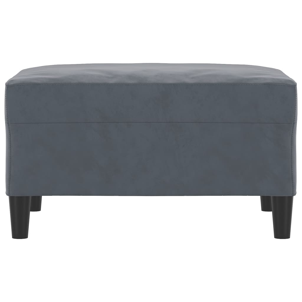 Footstool Dark Grey 70x55x41 cm Velvet