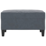 Footstool Dark Grey 70x55x41 cm Velvet