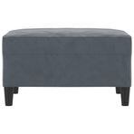 Footstool Dark Grey 70x55x41 cm Velvet