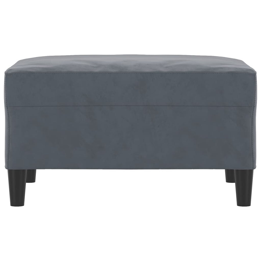 Footstool Dark Grey 70x55x41 cm Velvet