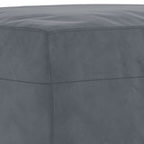 Footstool Dark Grey 70x55x41 cm Velvet - 45-Degree Angle