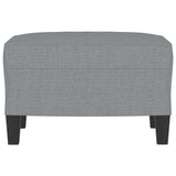Footstool Light Grey 60x50x41 cm Fabric