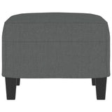Footstool Dark Grey 60x50x41 cm Fabric - Top-Down View