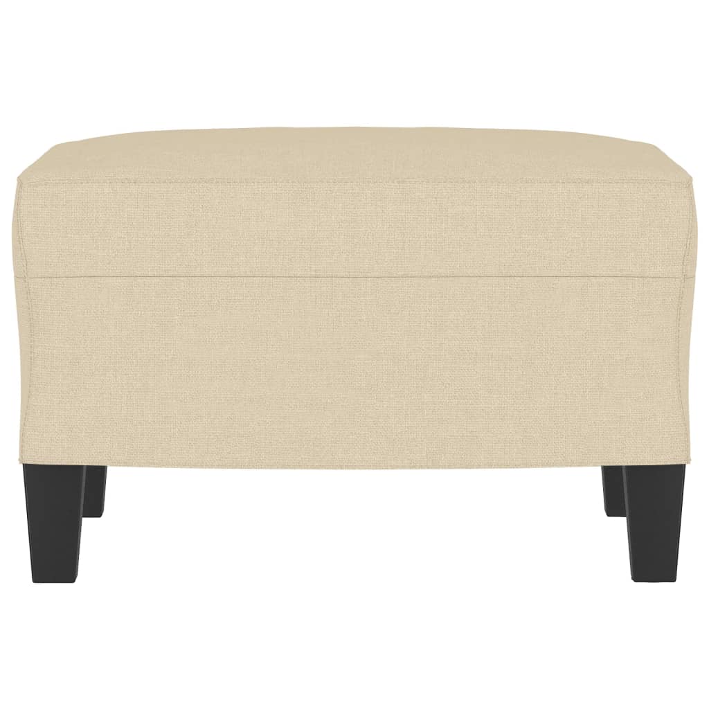 Footstool Cream 60x50x41 cm Fabric