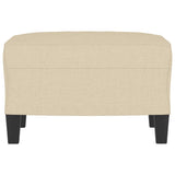 Footstool Cream 60x50x41 cm Fabric