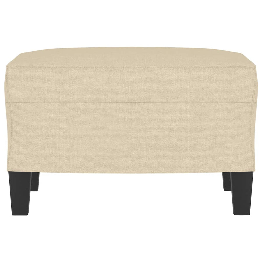 Footstool Cream 60x50x41 cm Fabric