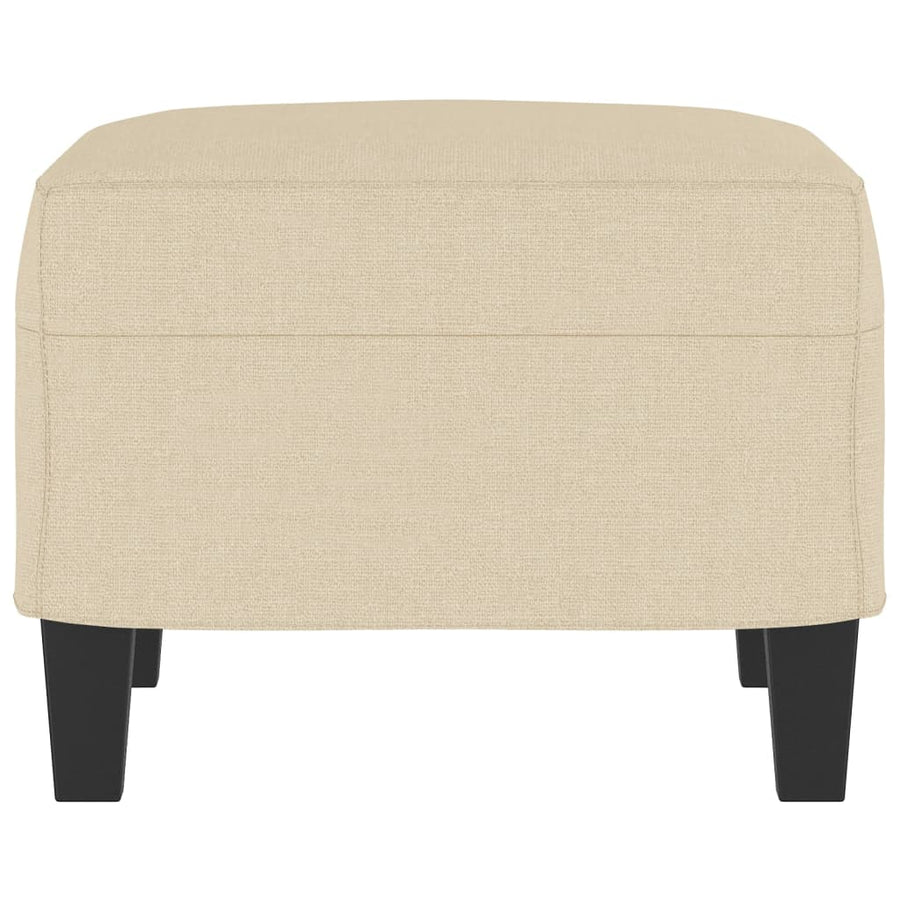 Footstool Cream 60x50x41 cm Fabric
