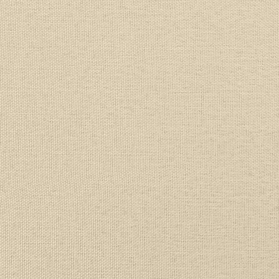 Footstool Cream 60x50x41 cm Fabric
