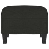 Footstool Black 60x50x41 cm Fabric - Top-Down View
