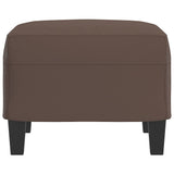 Footstool Brown 60x50x41 cm Faux Leather
