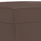 Footstool Brown 60x50x41 cm Faux Leather