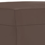 Footstool Brown 60x50x41 cm Faux Leather - 45-Degree Angle