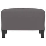 Footstool Grey 60x50x41 cm Faux Leather