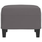 Footstool Grey 60x50x41 cm Faux Leather