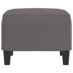 Footstool Grey 60x50x41 cm Faux Leather