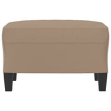 Footstool Cappuccino 60x50x41 cm Faux Leather
