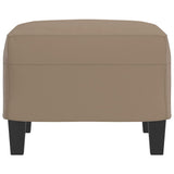 Footstool Cappuccino 60x50x41 cm Faux Leather