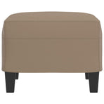 Footstool Cappuccino 60x50x41 cm Faux Leather