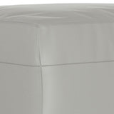 Footstool Light Grey 60x50x41 cm Microfibre Fabric