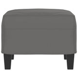 Footstool Dark Grey 60x50x41 cm Microfibre Fabric