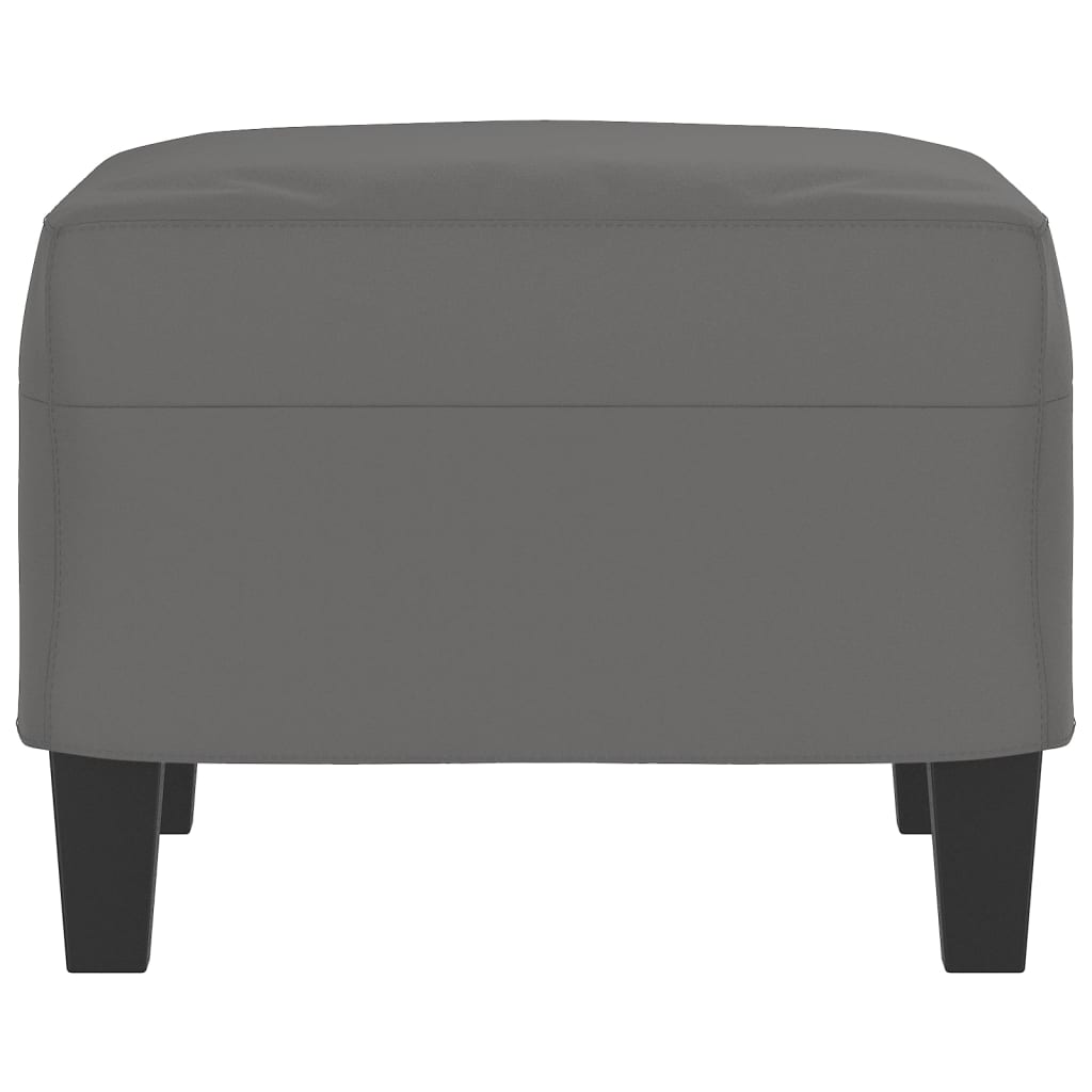 Footstool Dark Grey 60x50x41 cm Microfibre Fabric