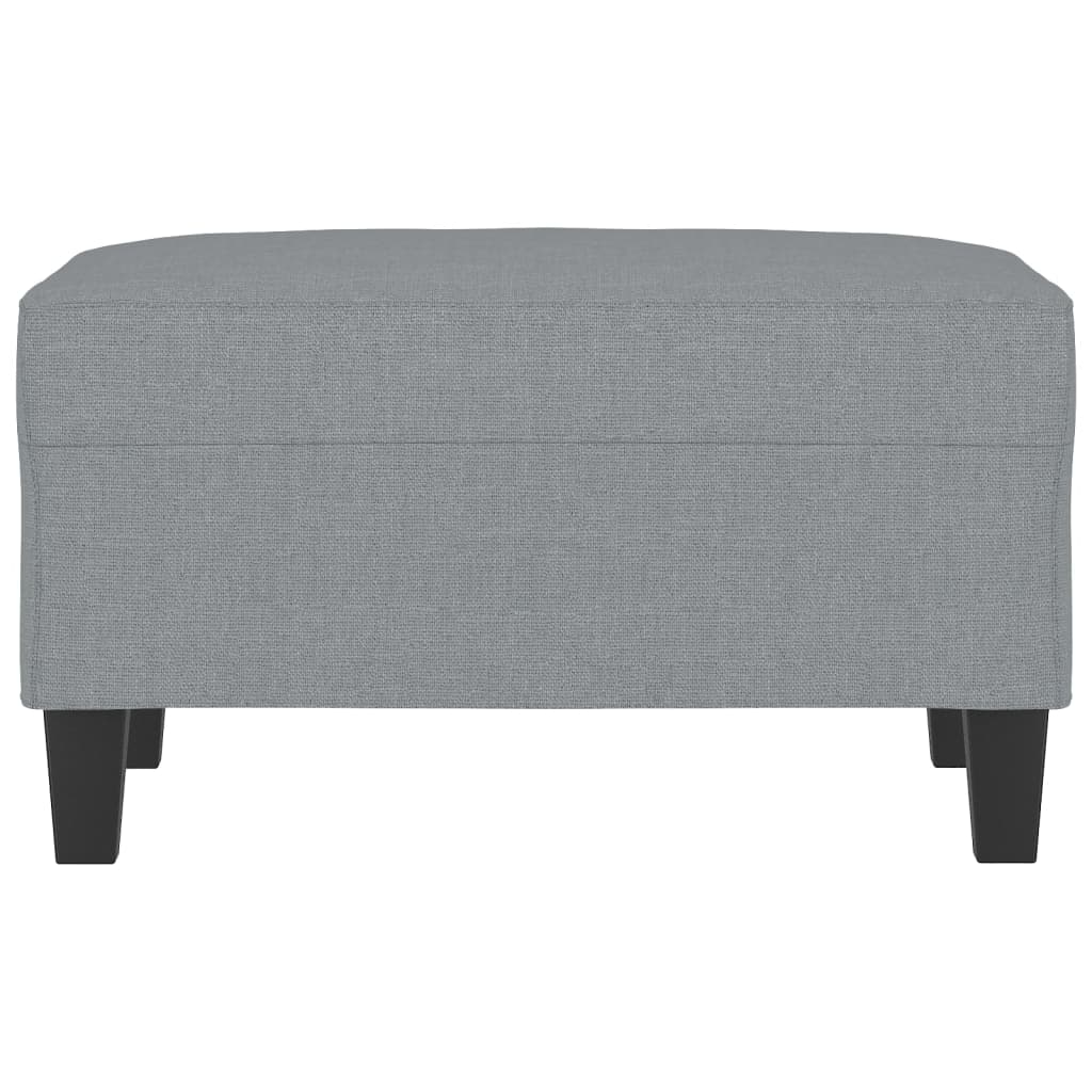 Footstool Light Grey 70x55x41 cm Fabric
