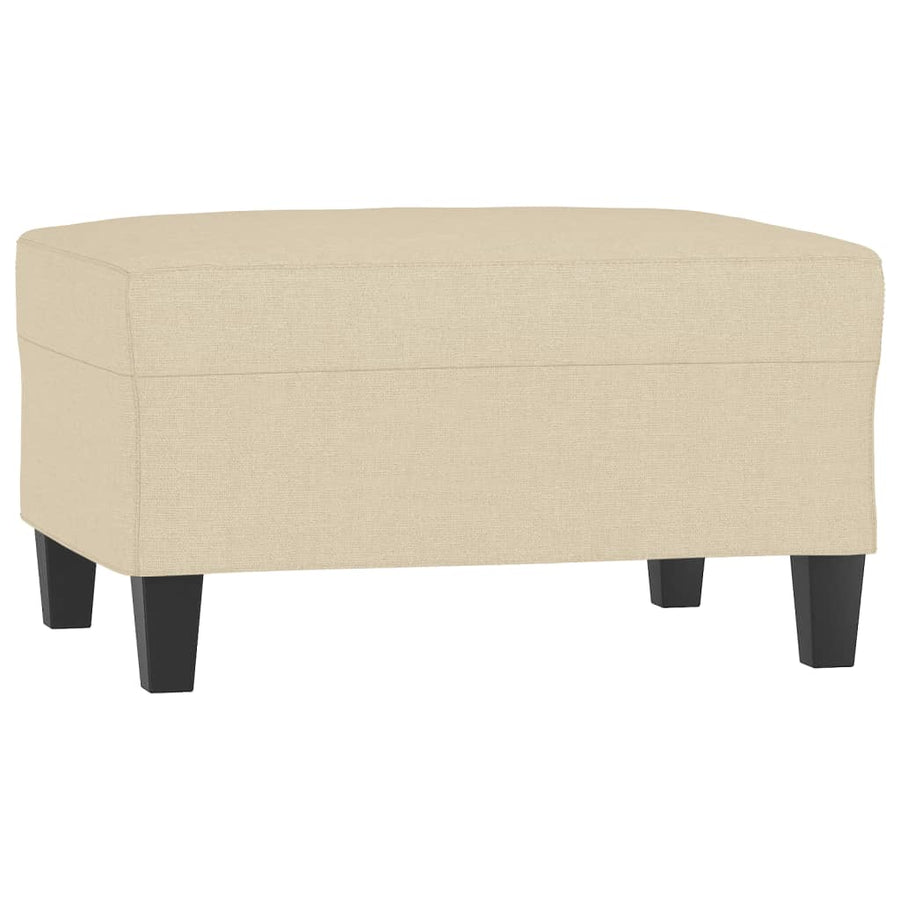 Footstool Cream 70x55x41 cm Fabric