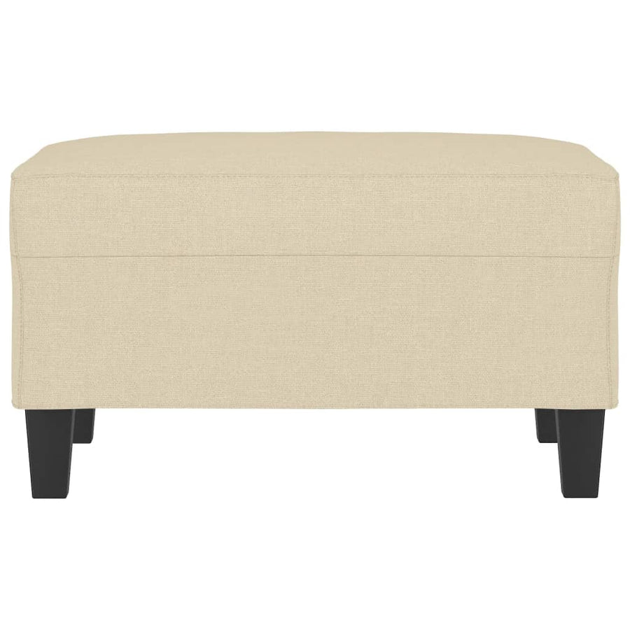 Footstool Cream 70x55x41 cm Fabric