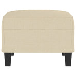 Footstool Cream 70x55x41 cm Fabric