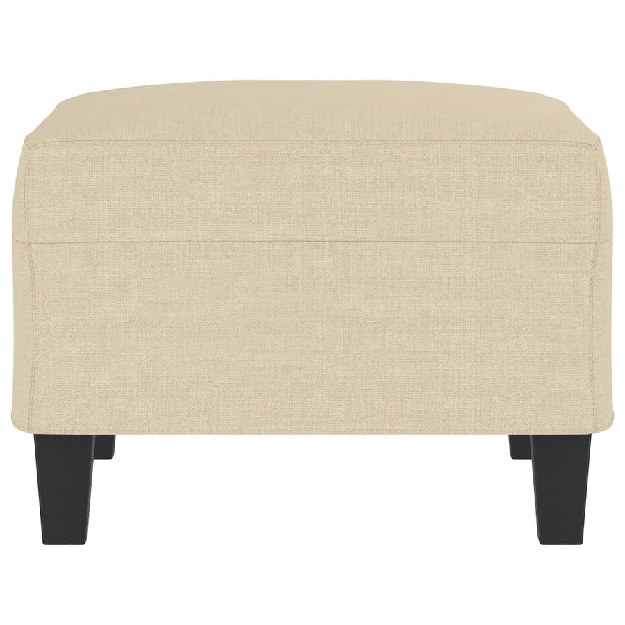 Footstool Cream 70x55x41 cm Fabric