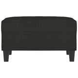 Footstool Black 70x55x41 cm Fabric - Side View