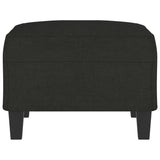 Footstool Black 70x55x41 cm Fabric - Top-Down View