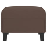 Footstool Brown 70x55x41 cm Faux Leather
