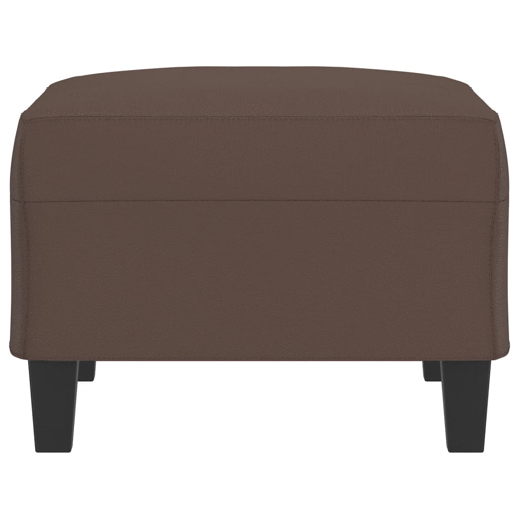 Footstool Brown 70x55x41 cm Faux Leather