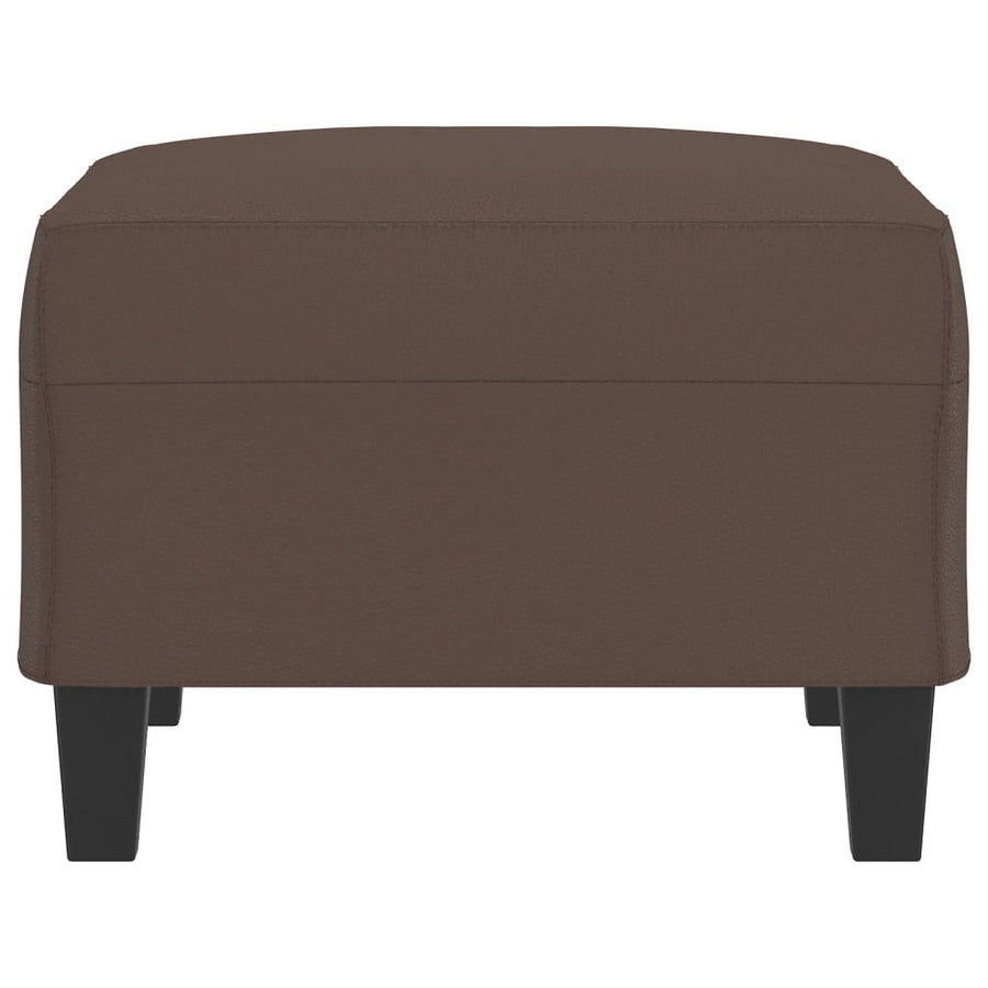 Footstool Brown 70x55x41 cm Faux Leather