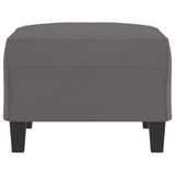Footstool Grey 70x55x41 cm Faux Leather - Top-Down View