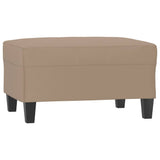Footstool Cappuccino 70x55x41 cm Faux Leather - Front View