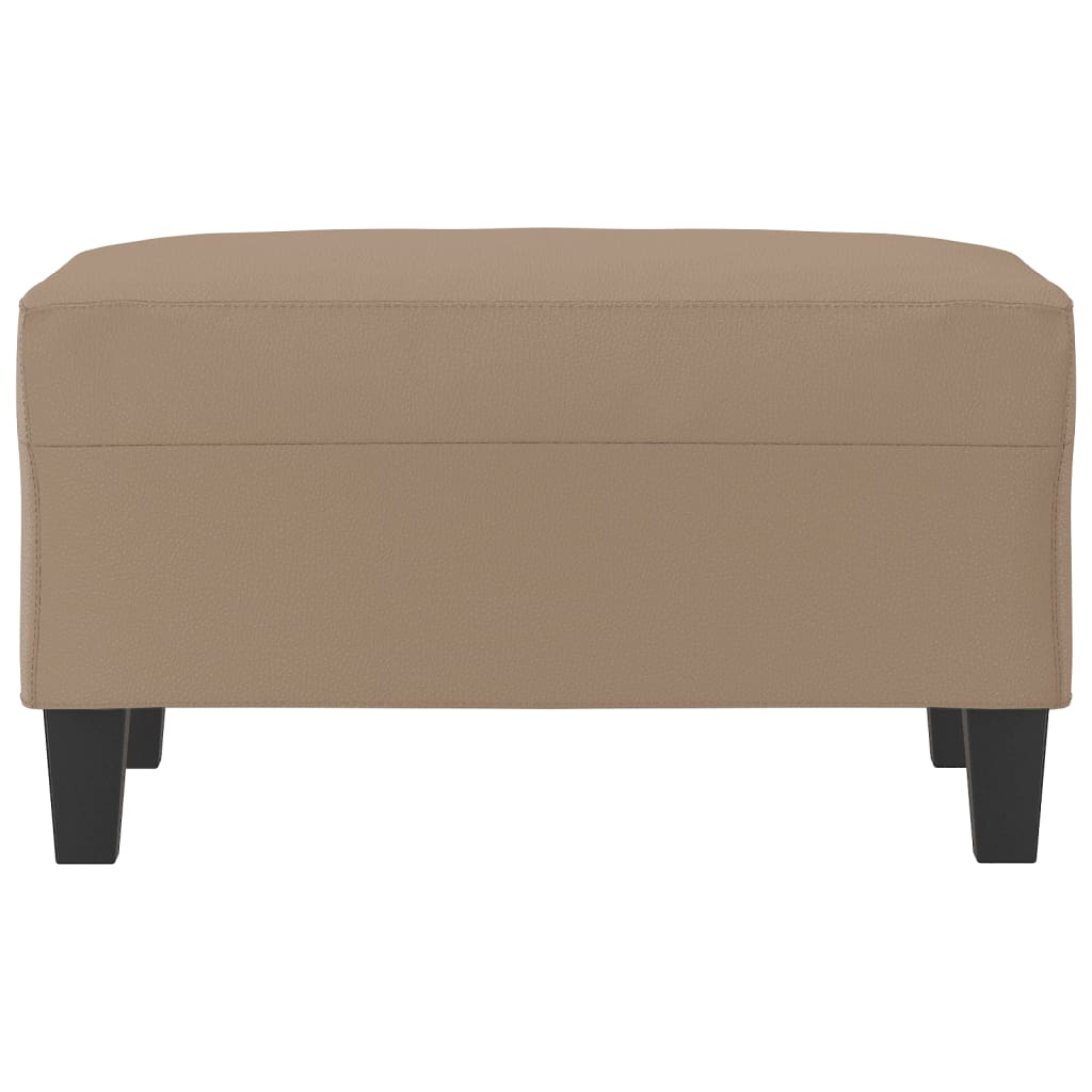 Footstool Cappuccino 70x55x41 cm Faux Leather