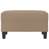 Footstool Cappuccino 70x55x41 cm Faux Leather - Side View